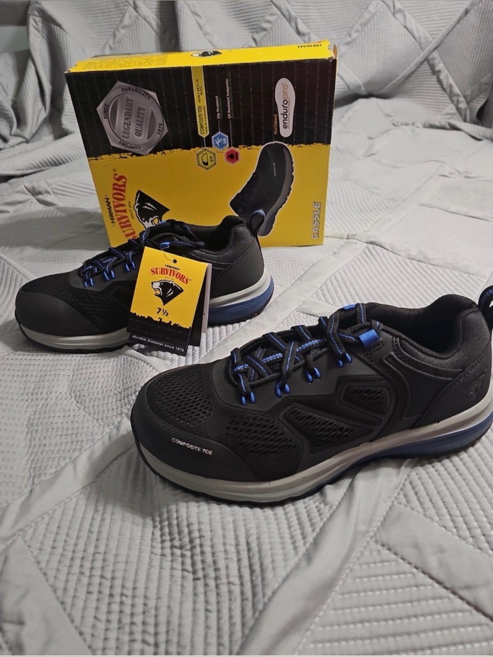 Herman Survivors Cassle Composite Toe Work Shoes Men's Size 7.5 NEW IN BOX